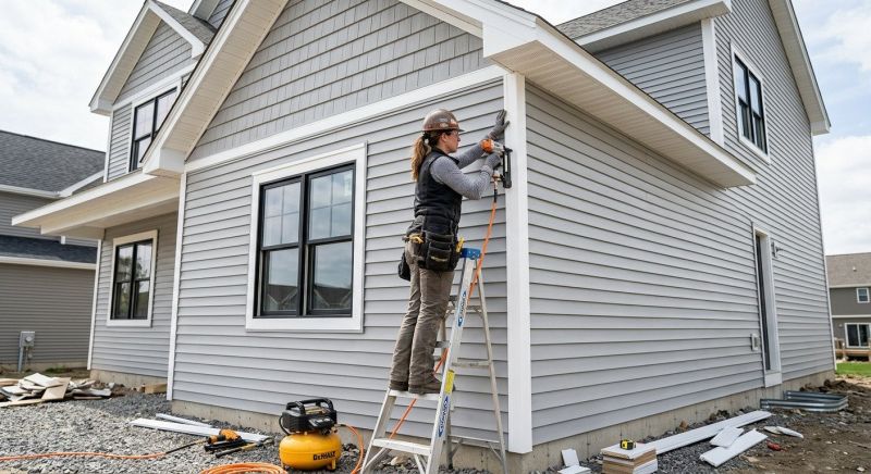 Composite Siding Installation